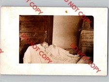 c1910 DECEASED CHILD Post Mortem Identified ID’d PRATT Kansas KS RPPC Real Photo picture