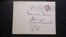 FRANCE 1964 CACHET FLAME PHILATEC 64 LETTER MARCOPHILIA Stamp 1263 MARIANNE picture