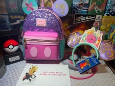 Disney Parks It's A Small World Main Attraction Loungefly Backpack & New Ears picture