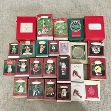 Hallmark Keepsake Christmas Ornament Mixed LOT of 25 Pieces Santa Elves Maxine picture