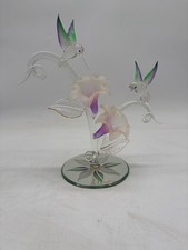 Glass Baron  Hummingbirds on Floral Branch on glass mirror CF8 436L no box 1998 picture