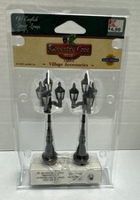 Lemax Coventry Cove Village Collectibles Old English Street Lamp Set 2 34902KM picture