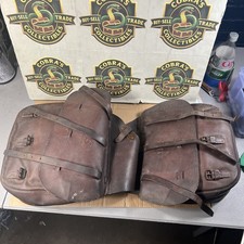 Vintage 1904/1918 U.S. Cavalry Leather Saddle Bags With Both Canvas Liners Horse picture