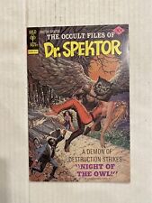 THE OCCULT FILES OF DR. SPEKTOR #22 Gold Key Comics NIGHT OF THE OWL 1976 picture