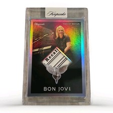 BON JOVI 2026 Keepsake Recall Sheet David Bryan #44 Artifact Relic 85/89 picture