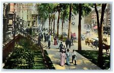 Saratoga Springs New York NY Postcard Broadway Showing United States Hotel 1909 picture