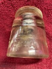 Vintage HEMINGRAY 14-40 C.S.A. Clear Glass Insulator  picture