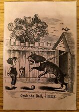 Victorian Trade Card Antique Baseball Players Grab the Ball Jimmy Sandlot Movie picture