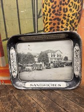 VINTAGE C. 1920 KUNTZS CAFE TRAY SIGN ICE CREAM SANDWICHES DINER DAYTON OHIO HTF picture