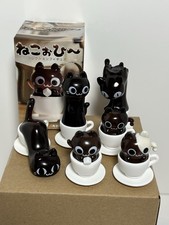 Neko Coffee Gashapon Japanese Capsule Toy Cat Figure Full Set NEW picture