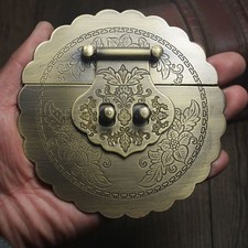 New   12cm    Brass Buckle  Chinese  Copper Lock Clasp picture