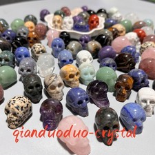 100pcs Natural Mix Quartz Skull Carved Mini Crystal Skull Healing Gift Wholesale picture