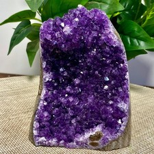 4.46LB  Large Natural Amethyst geode quartz cluster crystal specimen Healing. picture