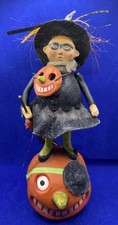 Silvestri Larkspur Lane Miss Boo and Pumpkin Figure Lib Cummings Mead Halloween picture