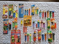 Lot of more than 45 Vintage Collectible Assorted Pez Dispensers picture