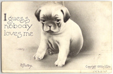 Antique Sad Puppy 