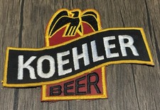 Vintage KOEHLER BEER ERIE BREWING PA Large Jacket Patch 8” X 6” RARE picture
