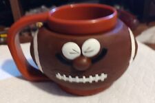 FOOTBALL WITH [3-D] FUNNY FACE LOGO, Plastic Kid's Drinking Cup, Vintage picture