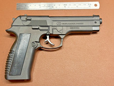 Heavy Metal Matte Black Slide Action Gun Jet Lighter 1:2 Scale Rare Beretta 92 picture