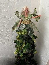 Garden Leaf Fairy Barbie Christmas Tree, Topper, Ooak picture