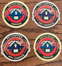 Vintage Dutch Bros Sticker Lot Decal My Coffee My Choice Set Of 4 Both Options picture