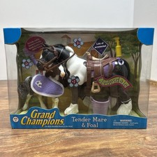 VTG Empire Grand Champions Tender Mare & Foal Playset 2006 #50124 NEW Clydesdale picture