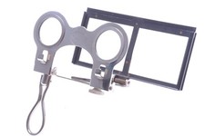 ✅ UNIS FRANCE STEREOSCOPE NICKEL PLATED FOLDABLE MODEL 6X6CM STEREO VIEWER picture