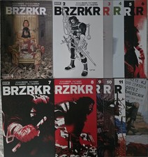 BRZRKR 1 2 3 4 5 6 7 8 9 10 11 12 Complete Set Run Boom Studios Cover A B C KEY picture