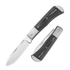 Kizer Trestle D Folding Pocket Knife Nitro-V Blade Aluminum & Micarta Handle picture