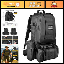 Large 60L Tactical Rucksack Backpack for Men, Outdoor Hiking & Camping Gear picture