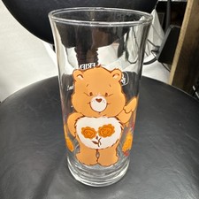 Vintage 1983 Care Bears Friend Bear Pizza Hut Collector Series Drinking Glass picture