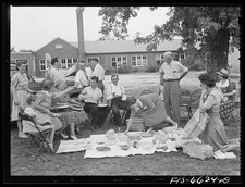 Photo:Hayti Missouri 1942 Cotton Carnival Picnic Group Outdoor Gathering picture