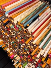 1930s-1950s Vtg OLD PENCILS Lot of 100 Antique Advertisement PENCIL Collection picture