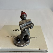 HUDSON CREEK PEWTER Figurine SCOTTIE CARRYING WOOD Villagers #7935/NOS/NIB picture