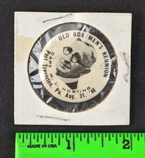 Vintage 1946 Boatman's Reunion Captain Horting Port Trevorton PA Celluloid Pin picture
