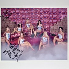 Vintage BUDWEISER BIKINI Models 8x10 Photo / SIGNED by Jamie / 1990s BREWERIANA picture