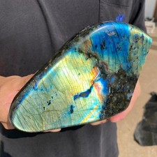 5LB Natural Labradorite Quartz Crystal Freeform Mineral Specimen Healing picture