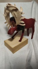 2006 Vintage Annalee HOLIDAY MOOSE w/Wreath 8