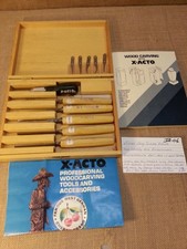 Very Scarce Professional Two Cherry Brand X-ACTO Carving Set West German Made picture
