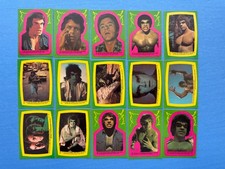 1979 INCREDIBLE HULK STICKER CARD SET 22 COMPLETE MINT TOPPS LOU FERRIGNO picture