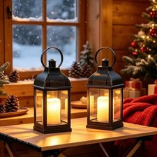 LED Lanterns, Flameless Candle, 6H Timer, Indoor/Outdoor Decor picture