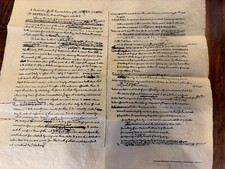 Thomas Jefferson's Rough Draft of the Declaration of Independence - replica picture