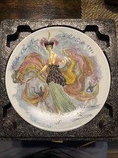 Henri D’Arceau Limoges “Albertine” Collector Plate w/ COA Box François Ganeau picture
