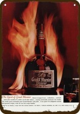 1964 GRAND MARNIER Cognac Liqueur Vintage-Look **DECORATIVE REPLICA METAL SIGN** picture