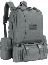 CVLIFE Tactical Backpack Military Army Rucksack 60L Large Assault Pack Grey picture