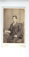 ASIAN BRITISH CDV 19TH CENTURY BRIGHTON ENGLAND RARE DOLIBO BRITONS EAST ASIAN  picture