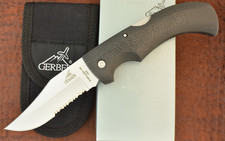 VINTAGE GERBER PORTLAND USA 06079 GATOR STUD RUBBER HUGE LOCKBACK KNIFE NOS 650 picture