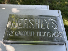 Large Vintage Hershey's Chocolate Bar Factory Industrial Candy Mold Pan 5 Pound picture