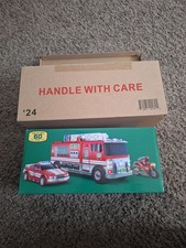 2024 Hess Toy Truck 60th Anniversary Fire Truck with Car & Motorcycle New in Box picture