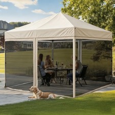 10' X 10' Screened Canopy Tent with Mosquito Netting, Portable Easy Up Outdoor S picture